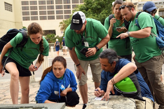 Searching for Urban Adventure Quest clues