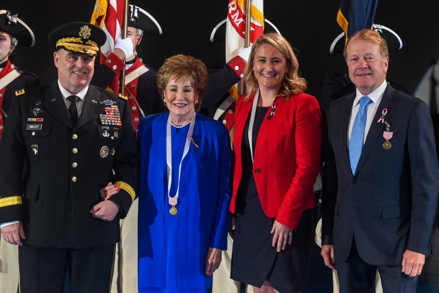 Salute from CSA recognizes three outstanding civilians' contributions to Soldiers