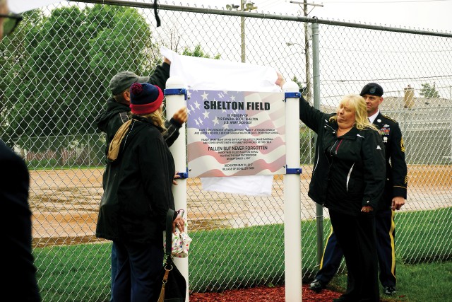 The Chicago suburb of Schiller Park, Illinois, honored one of their own, naming a community baseball field for Pvt. Randol S. Shelton, 2nd Battalion, 16th Infantry Regiment, 4th Infantry Brigade Comba