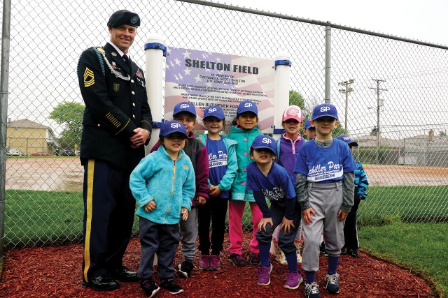 The Chicago suburb of Schiller Park, Illinois, honored one of their own, naming a community baseball field for Pvt. Randol S. Shelton, 2nd Battalion, 16th Infantry Regiment, 4th Infantry Brigade Comba