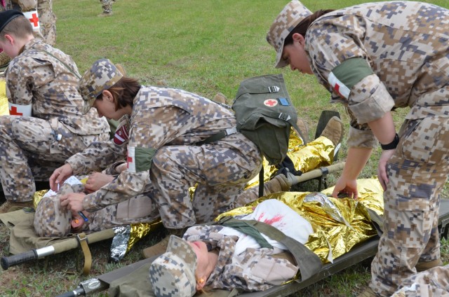 TF Baltic Phoenix provides flight transport for Latvian CASEVAC exercise