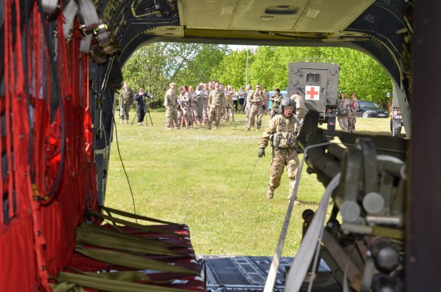 TF Baltic Phoenix provides flight transport for Latvian CASEVAC exercise