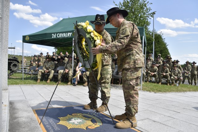 2d Cav. Regt. Honor fallen Dragoons at Memorial Day ceremony