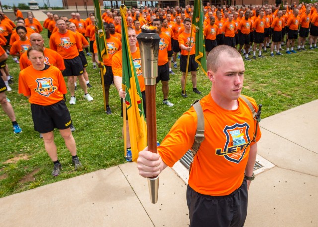 Law Enforcement Torch Run at Fort Leonard Wood