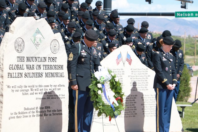 Fort Carson adds 4 names to warrior memorial stones