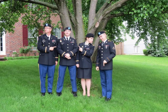 Separated military family comes together for promotion