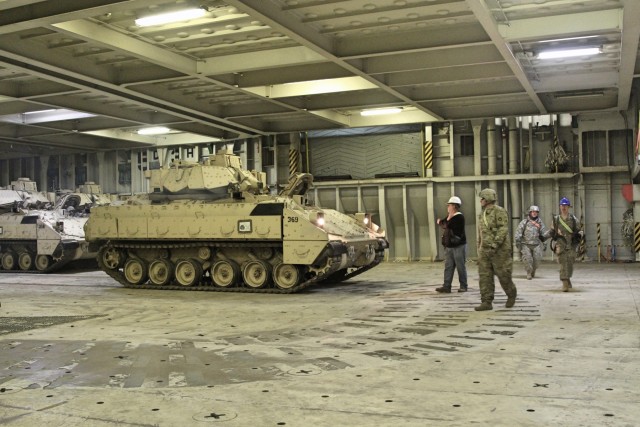 US Soldiers rolling into Saber Strike