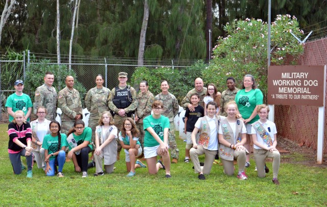 Girl Scouts honor fallen 'Enforcers' MWDs