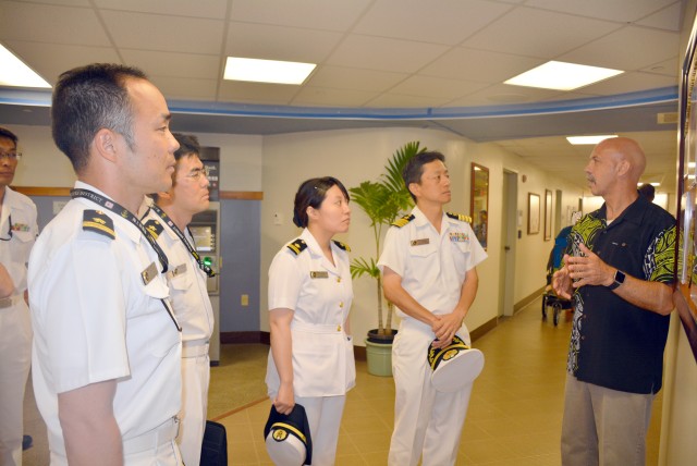 Japanese Navy medical professionals tour Tripler during annual training