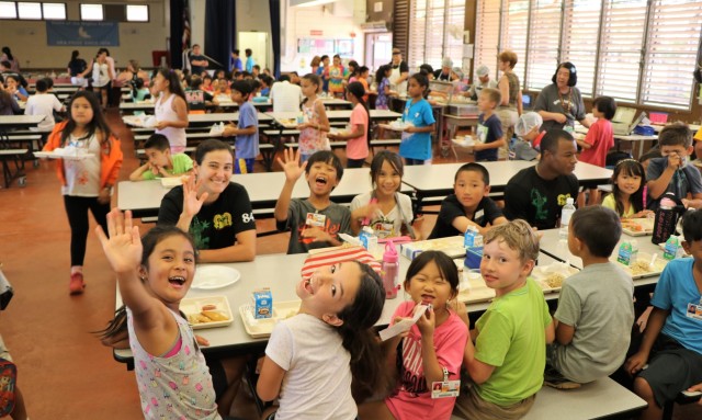 84th Engineers continue to 'GET FIT' with Mililani Uka Students