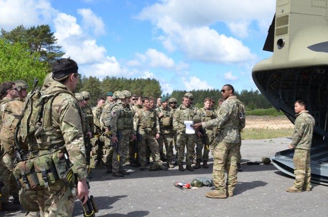 US Soldiers support UK British Royal Marines during Exercise Saber Strike