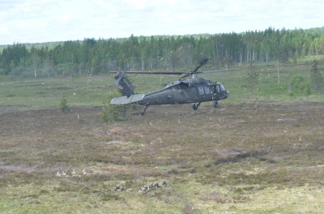 US Soldiers support UK British Royal Marines during Exercise Saber Strike