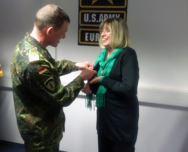 Army Europe recognizes host nation relations employee for over 40 years of service