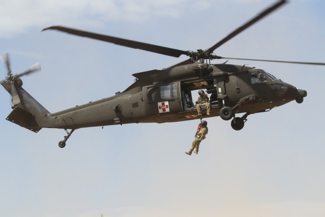 US Soldiers provide air transportation during Exercise Saber Strike