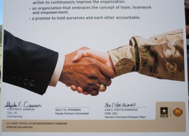 Garrison signs pledge for Service Culture Initiative