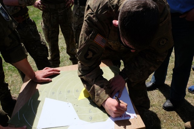 Battle Group Poland take aim at a Polish Veterans Day shooting Competition