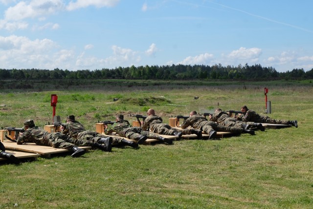 Battle Group Poland take aim at a Polish Veterans Day shooting Competition