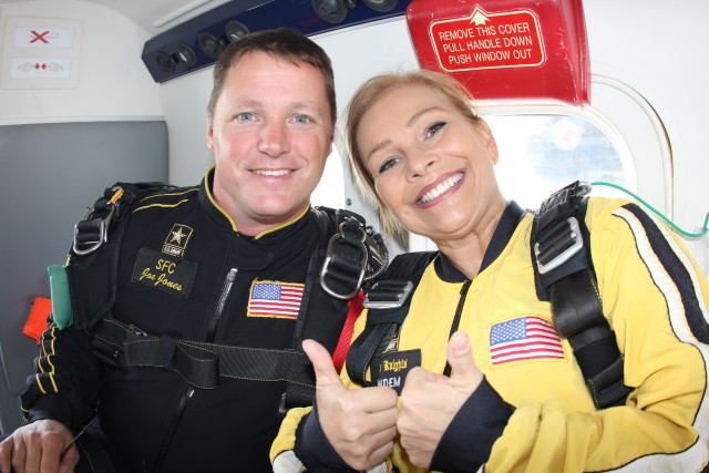 Flying High with Golden Knights, Educators catch glimpse of Army Life up Close and Personal 