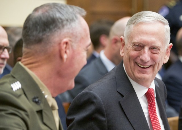 Mattis: 2018 budget will continue readiness recovery