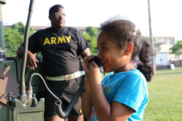 Camp Zama's community members celebrate the 242 Army Birthday with community BBQ