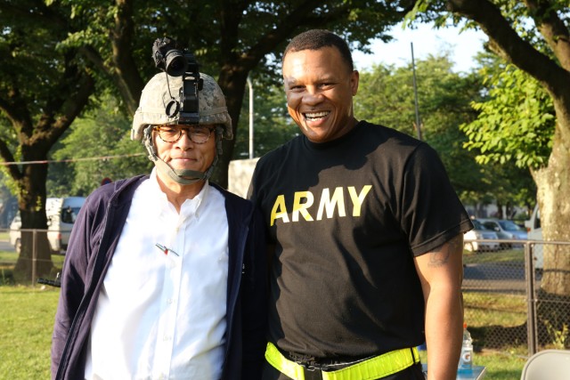 Camp Zama's community members celebrate the 242 Army Birthday with community BBQ