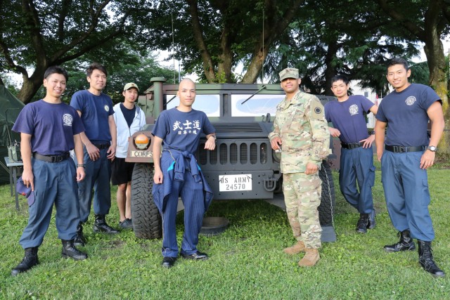 Camp Zama's community members celebrate the 242 Army Birthday with community BBQ