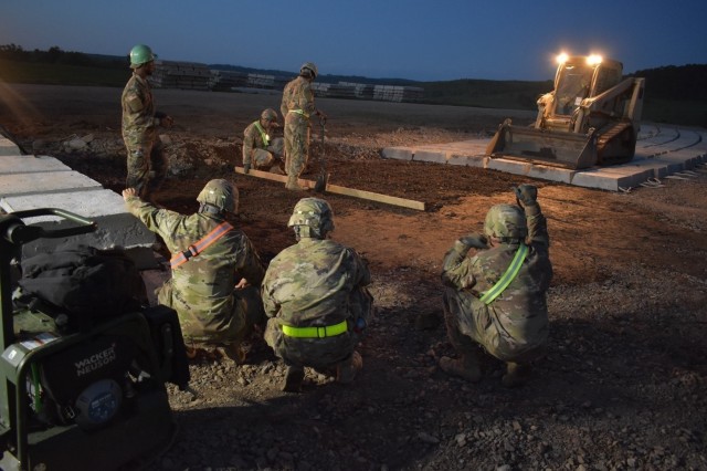 Engineers work tirelessly night and day