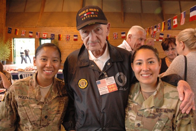 29th ID Soldiers Meet World War II Veteran during D-Day Observance