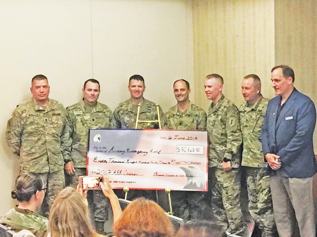 Fort Riley, 1st inf. Div. Soldiers, and community members stepped up to donate a total of $82,948.27 to the Army Emergency Relief Fund