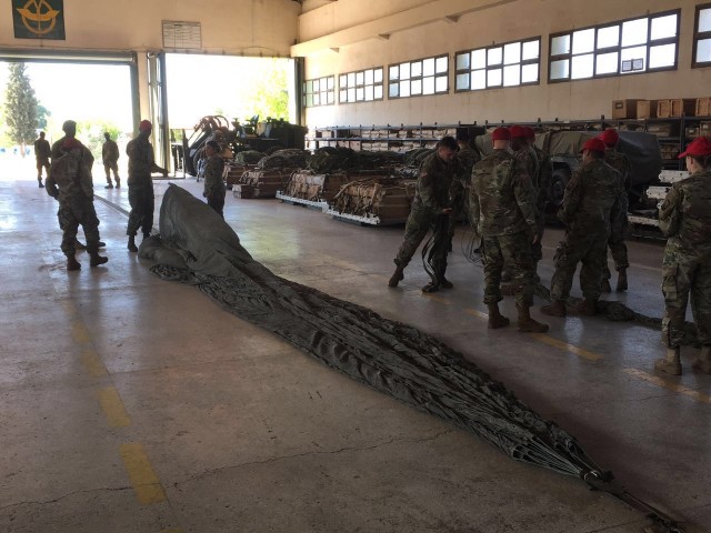 Theater Aerial Delivery Company conducts interoperability training in Greece