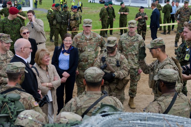 Lithuanian President and NATO Secretary General visit Saber Strike