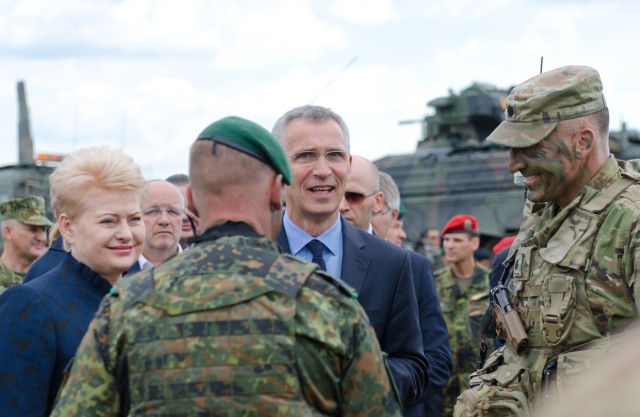 Lithuanian President and NATO Secretary General visit Saber Strike