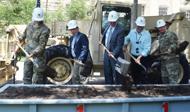 Fort Riley leaders, partners break ground on energy saving contract