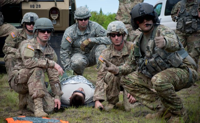 National Guard, Canadian partners hone artillery, medical skills in the field