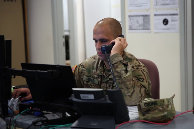 "Lightning Ops" forward establishing, monitoring Saber Guardian 17 communications networks