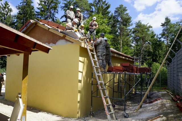 U.S. Army Reserve Engineers construct troop readiness at Hohenfels