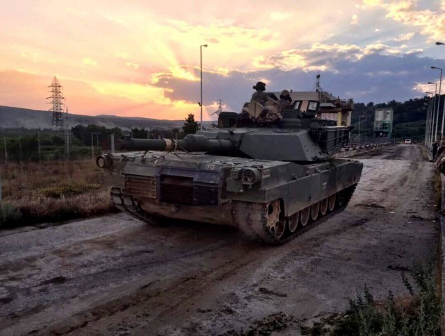 Iron Brigade tanks met by cheers on Romanian streets upon arrival for Getica Saber