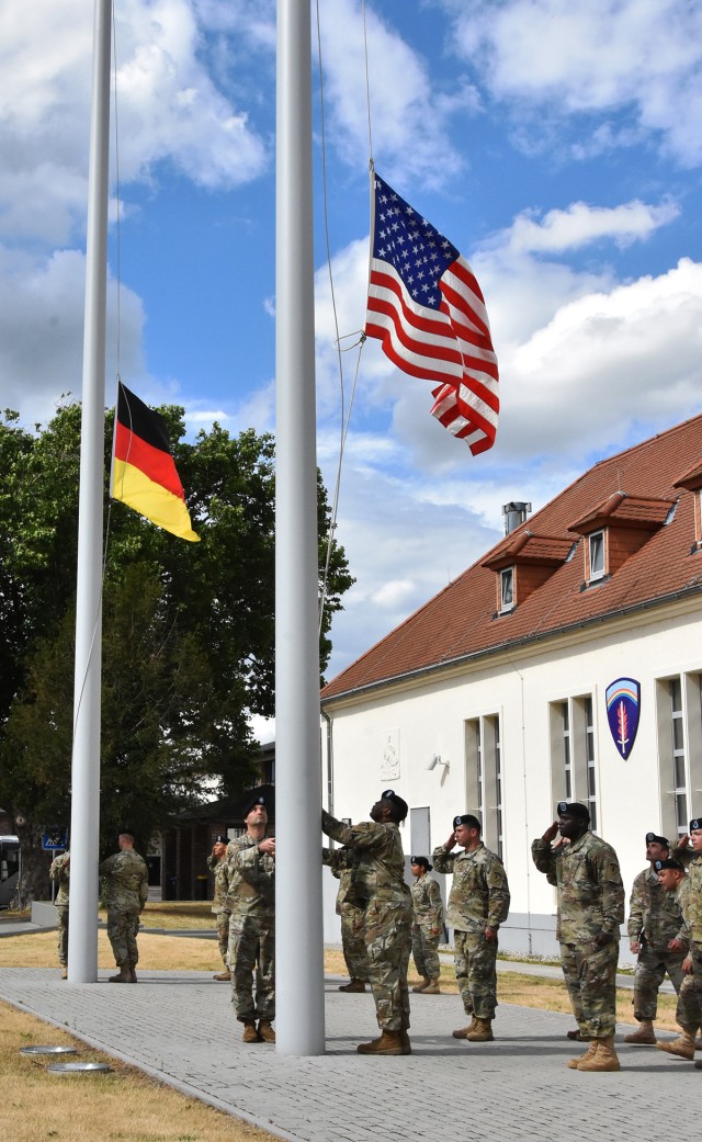 U.S. Army Europe hosts July 4 retreat ceremony