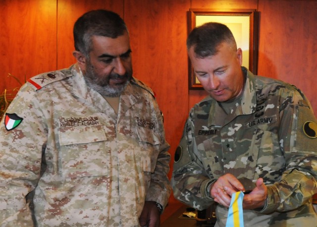 Kuwaiti Land Forces Commander awarded U.S. Infantry honor