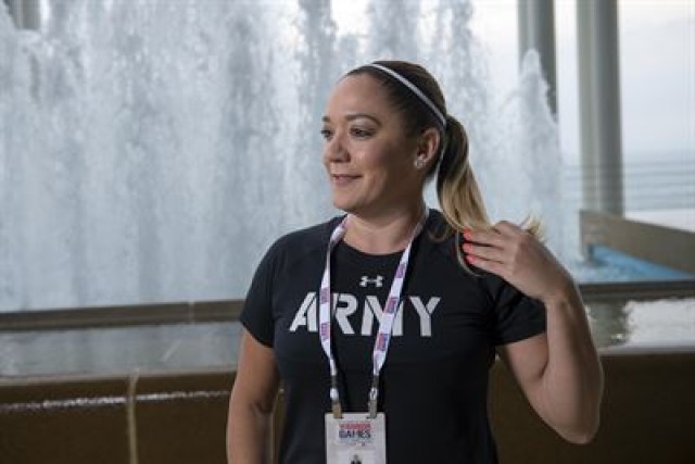 Soldier represents team, women at Warrior Games