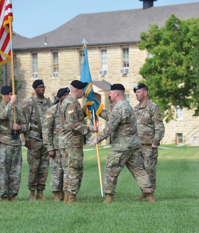 The 407th Army Field Support Battalion-Riley, Fort Riley, Kansas, said farewell to Lt. Col. Brian D. Beiner during a change of command ceremony June 30.