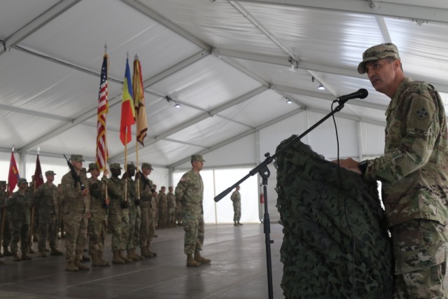 Command changes hands of key ABCT logistics unit in Romania