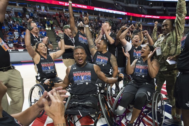 Army Takes Gold from Navy in DoD Warrior Games Wheelchair Final