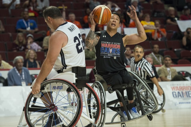 Army Takes Gold from Navy in DoD Warrior Games Wheelchair Final