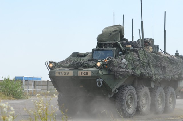 US Soldiers conduct tactical road march across Hungarian-Romanian Border