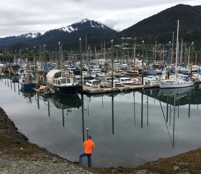 Surveying in North Harbor - Juneau, Alaska