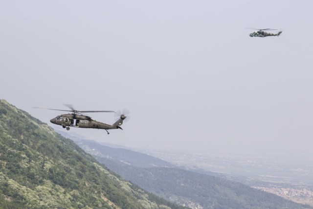 U.S. Soldiers team up with Bulgarian Air Force for critical search and rescue training