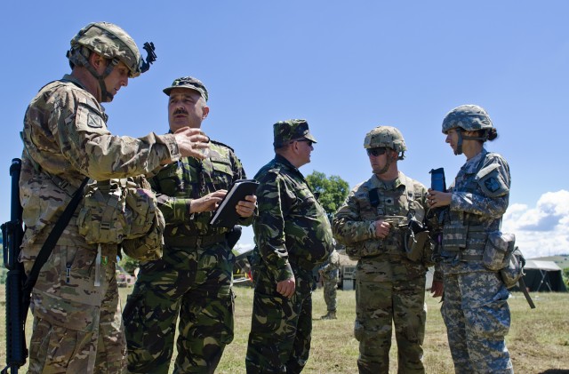 National Guard Soldier serving in native country