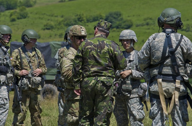 National Guard Soldier serving in native country