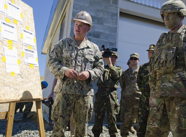 Distinguished Visitors observe Multinational Engineer Capabilities during Resolute Castle
